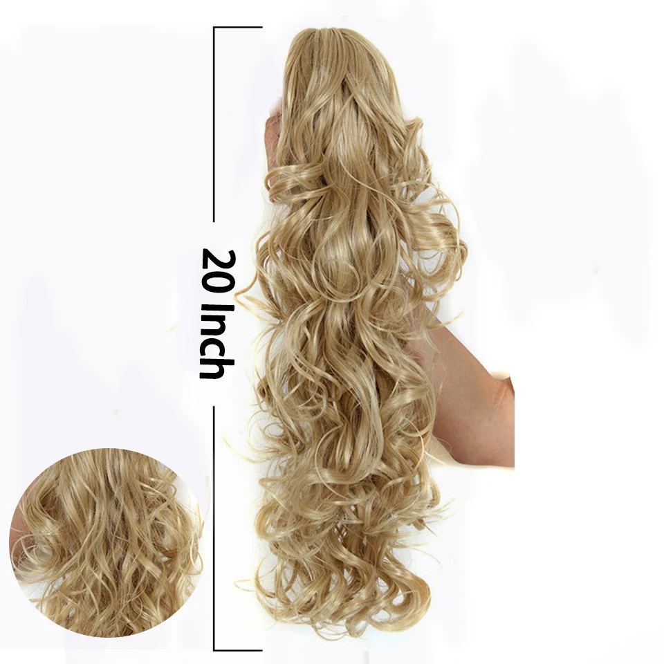 7Color-Curly-High-Temperature-Fiber-Synthetic-Hair-Pony-Tail-Hairpiece-Blonde-Gray-Clip-In-Hair-Extensions000