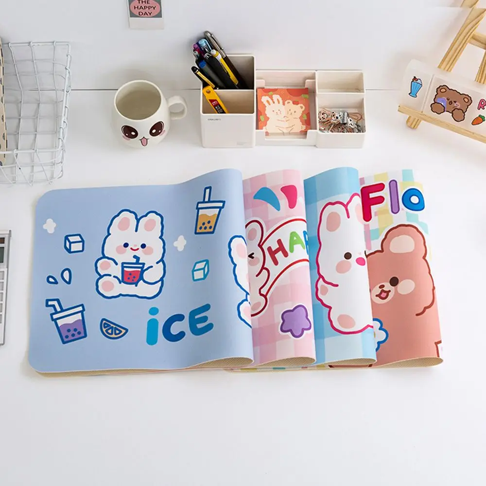 Cartoon Big Size Kawaii Soft Rubber Mouse Pad Candy Desktop Keyboard Pad Mat Antiskid Waterproof Table Desk Mat Decoration
