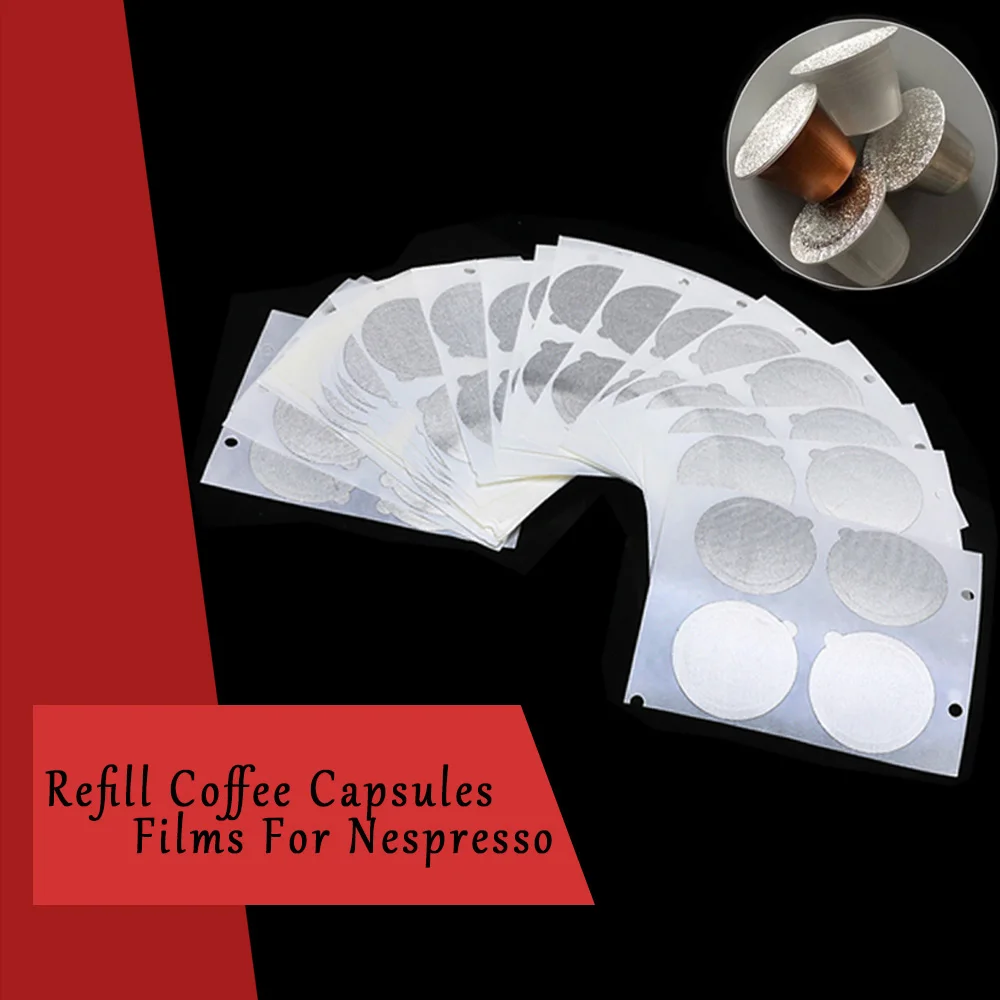 40pcs Seals Refill Nespresso Coffee Capsulas Stickers Refillable