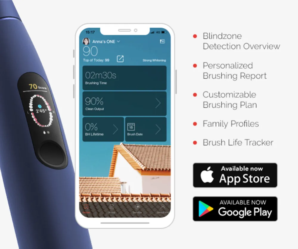 Global Version Oclean X Pro Blue Smart Sonic Electric Toothbrush with Touch Screen IPX7 Fast Charging Adult Electric Toothbrush Global Version Oclean X Pro Blue Smart Sonic Electric Toothbrush with Touch Screen IPX7 Fast Charging Adult Electric Toothbrush