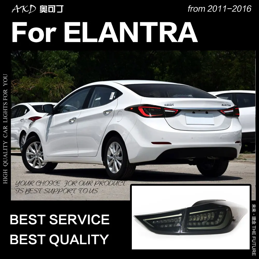 AKD автомобильный Стайлинг для Hyundai Elantra задсветильник s MD светодиодный задний