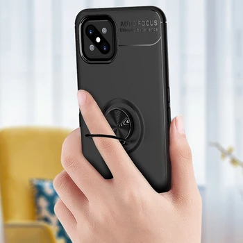 

30pcs/lot Invisible Stand Case For OPPO A92S 360 Degree Rotary Buckle Ring Frosted TPU Cover For OPPO Realme 6