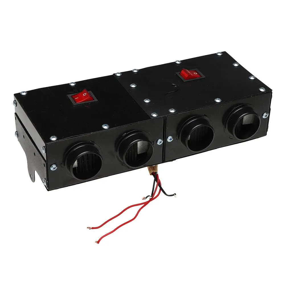 Парковочный обогреватель, автомобильный вспомогательный обогреватель, 12 В, 800 Вт, автомобильный нагревательный вентиляторный обогреватель, ветровое стекло, разморозитель, автомобильный обогреватель, 4 порта