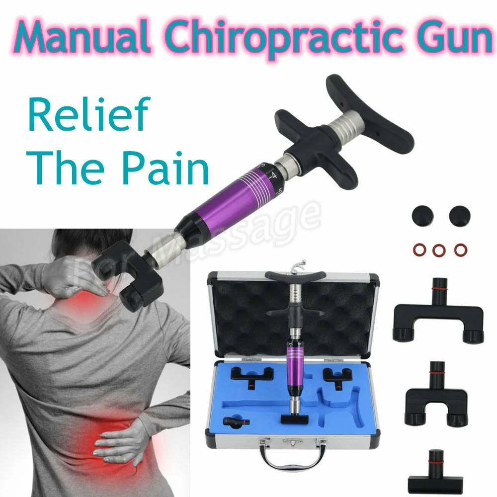 

2021 Chiropractic Gun Portable Spine Adjustment Tools Gun Set Therapy Body Physical Massager Adjusting Corrector Massage Machine