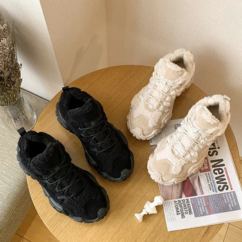 

2020 Spring Autumn Fashion Women Sneakers Thick Soled Lace Up Casual The Platform Comfortable Women Shoes tenis feminino W29-31