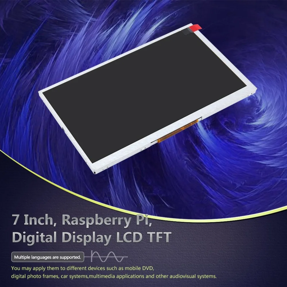 165*100*5 мм 7 дюймовый цифровой дисплей lcd тонкопленочная защита дисплей модуль HDMI + VGA + видеодрайвер плата для Raspberry Pi Прямая поставка