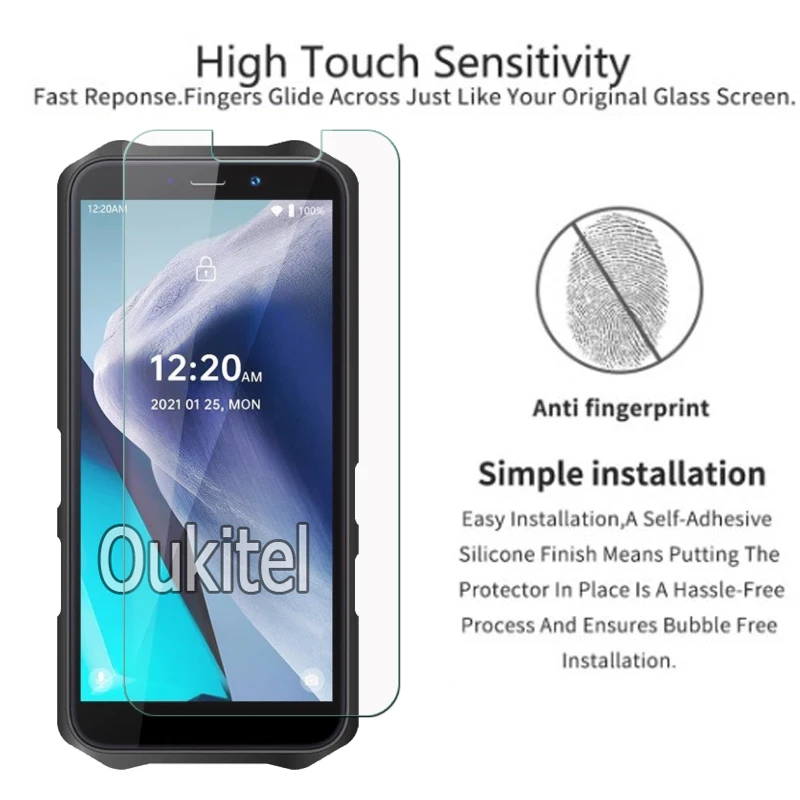 QJOY Vetro Temperato per Oukitel WP5 Pellicola Protettiva, [3 Pezzi] Copertura Completa Pellicola Protettiva Protezione Schermo, 9H Durezza, Alta Trasparente, Nessuna Bolla, Anti-Impronte