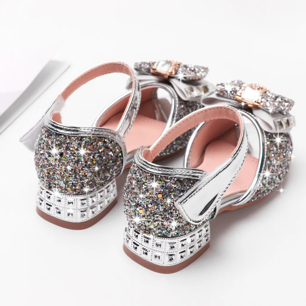 Mini Melissa/детские сандалии для девочек; Летняя обувь; детская обувь для маленьких девочек с жемчужинами и кристаллами; обувь для принцессы сандалии