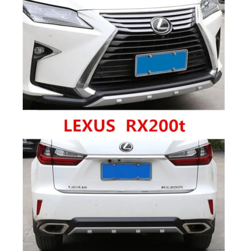 Автомобильный бампер для LEXUS RX200t RX450H RX200t F-Sport. высокое качество защитная пластина передняя+ задняя автомобильные аксессуары - Цвет: LEXUS RX200t