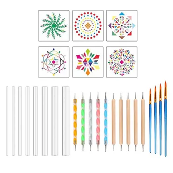 

22PCS Double Sides Dotting Pen Marbleizing Art Tools Pen Plastic Handle For Women Nail Brush Dual Purpose Best Selling Tool