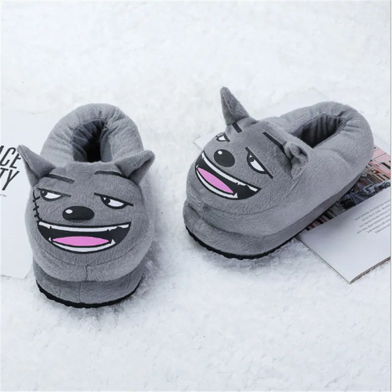 as the picture shows Женские зимние хлопковые тапочки «Hello Kitty»; домашняя обувь; сандалии с рисунками животных; домашние тапочки; теплые сандалии - Color: as the picture shows