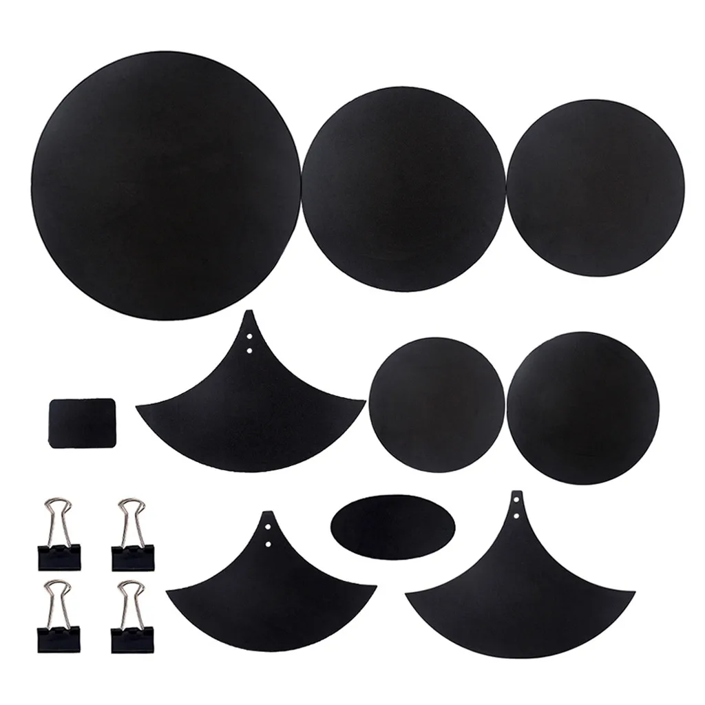 14 шт. барабанные тарелки Mute колодки Head Pad барабаны практика Mute Pad Set Drum глушитель