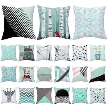 

Mint Green Series Pillow Case Covers Sofa Couch Cushion Cover Home Decor Gifts Throw Cushion Cover Home Decor