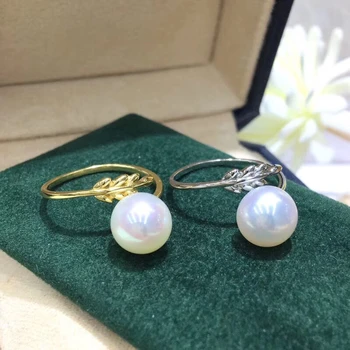 

S925 Sterling Silver Adjustable Ring Settings Base Findings Mountings Parts for Oyster Pearl Corals Jade Beads Stones