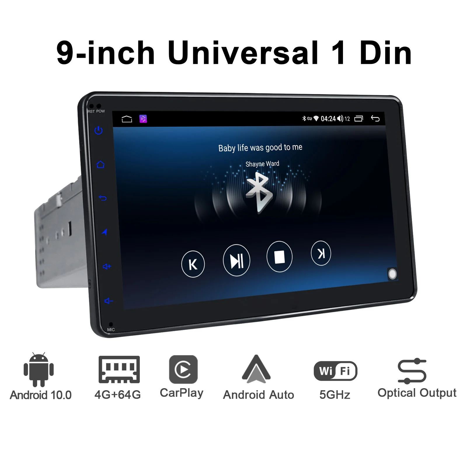 Autoradio Android 1 Din Radio With Screen 9 Inch Android 10 Central  Multimedia Audio System Gps Tv Digital Wireless Carplay 4g - Car Multimedia  Player - AliExpress