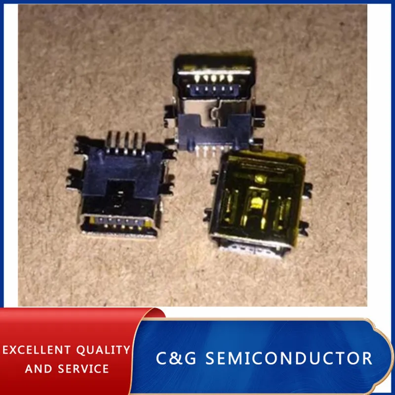 10PCS Short body SMD Mini USB 5pin B type Female Jack For Mobile Phone