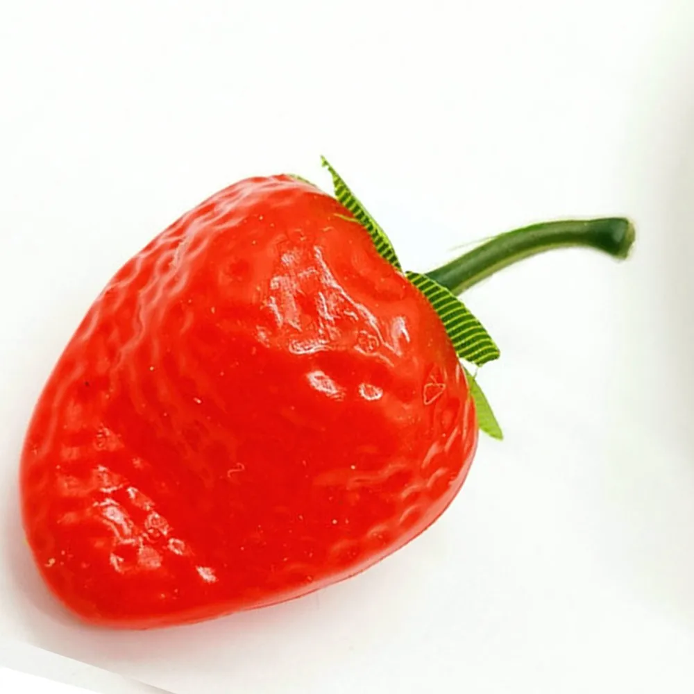  High Simulation Fruit Strawberry Photography Teaching Props Fake Home Restaurant Cute Decorations D - 4000115012397
