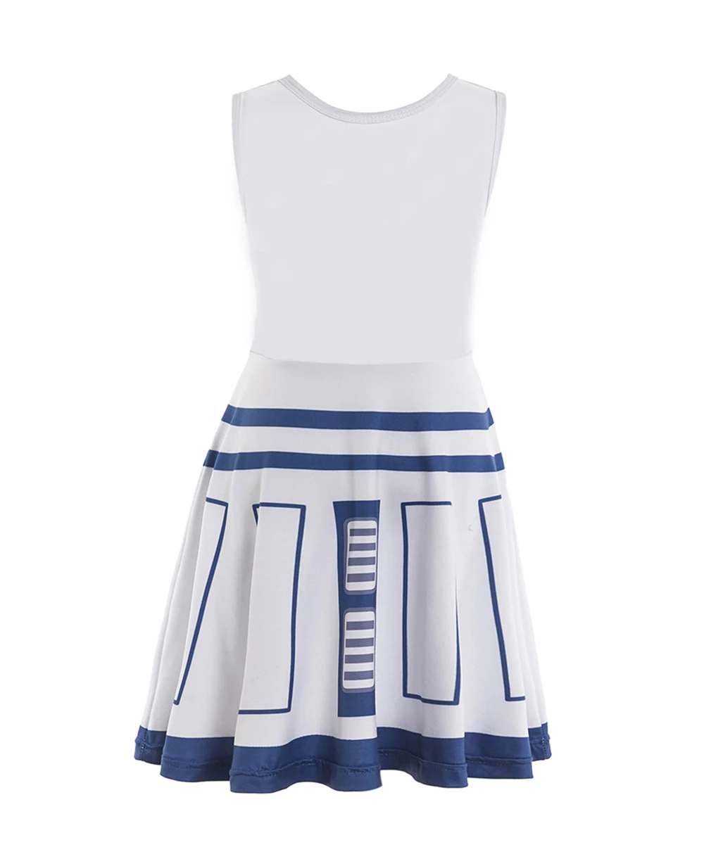 Girl's Droid Dress Girl's Droid Costume Star dress princess Costume Little Blue R2D2 dress girls dress princess costume