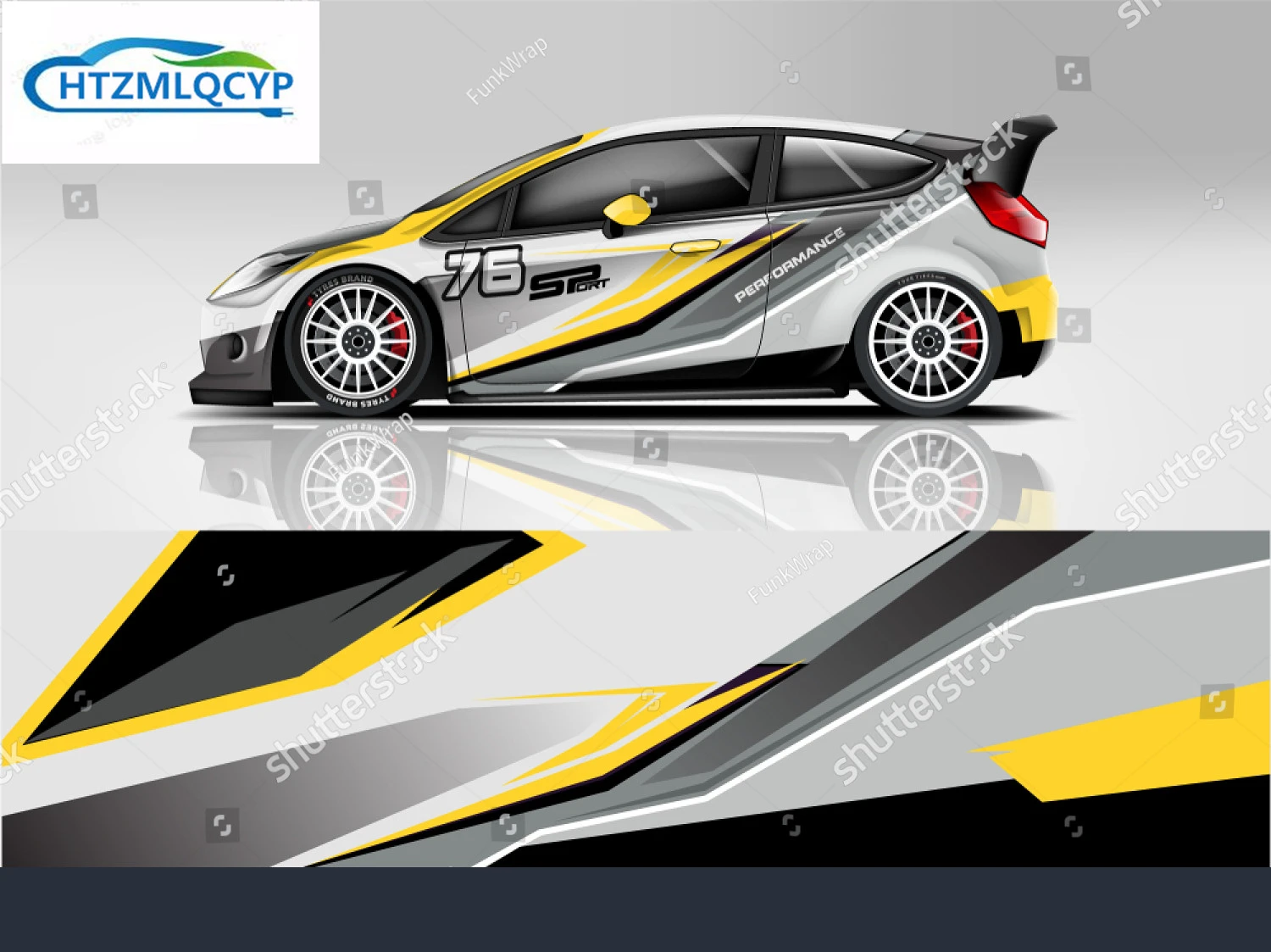 Hatchback car FOR Golf 7 Fit Focus YARIS Abstract racing kit designs vehicle race car rally sticker|Car Stickers| - AliExpress