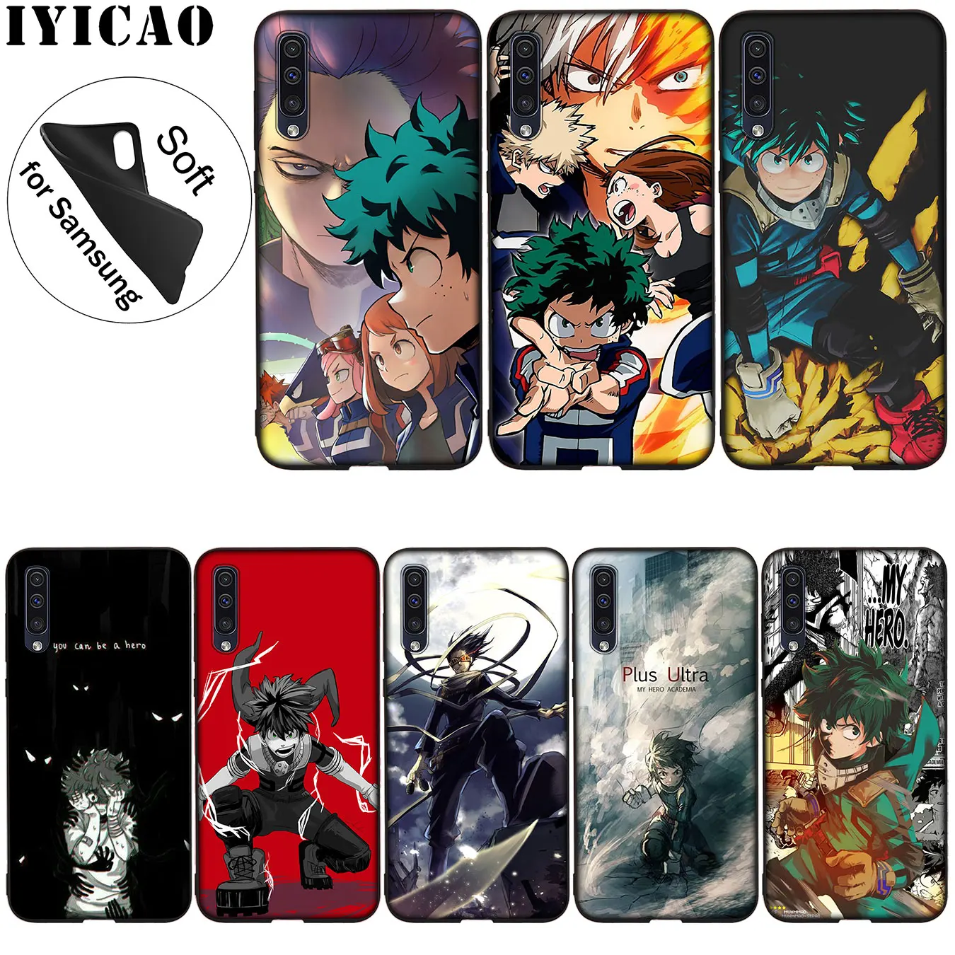 Мягкий силиконовый чехол IYICAO Boku no My Hero academic для Samsung Galaxy A51 A71 A81 A91 A41 A21 A11 A01 M10 M20 M30 M40