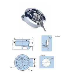 Kuulee хромированный плоский замок смывной Натяжной замок защелка замок для лодочного люка