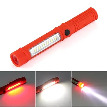 

6 LED+6SOS Flashlight Portable Mini Working Inspection Light with Clip-On bottom Magnet Pocket Handy Torch for outdoor work