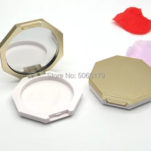 48 мм золотые пустые тени для бровей, пудра, сверкающая зеркальная пудра, чехол для консилера, губная помада, румяна, инструменты для макияжа, коробка для помады