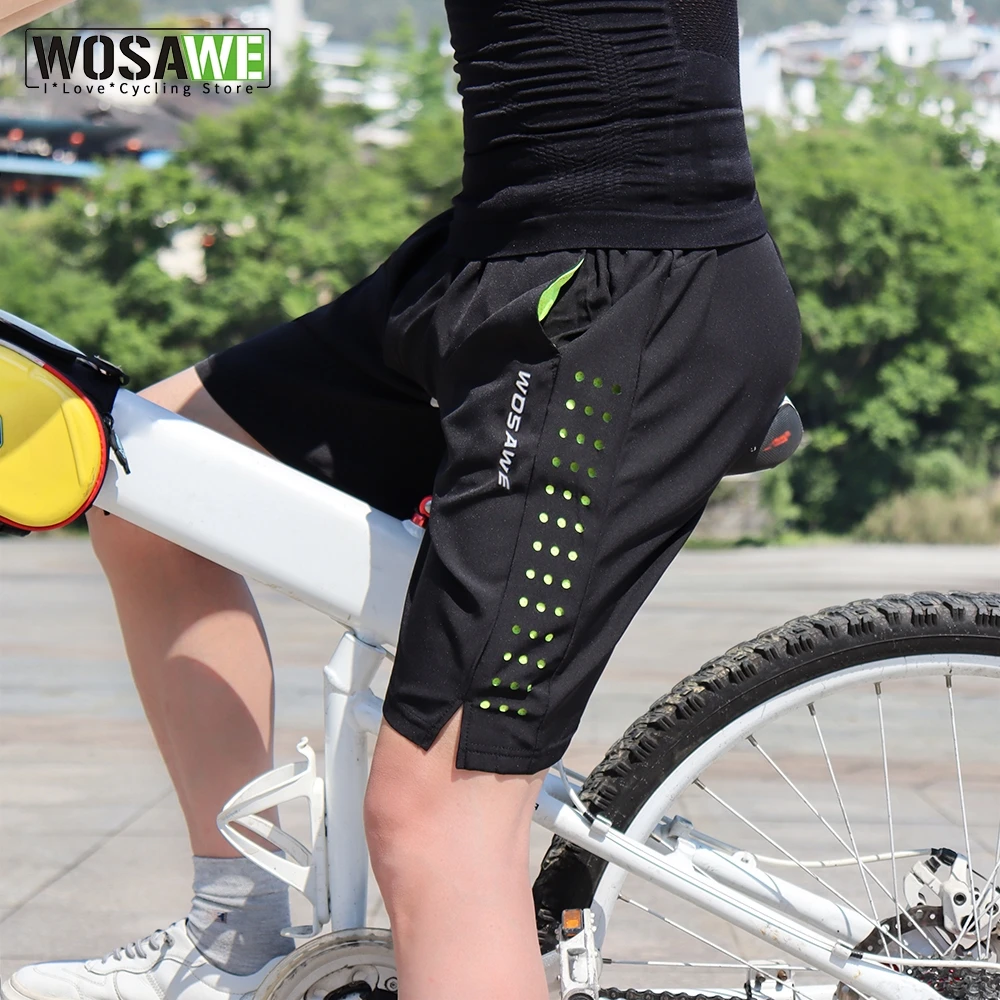 Cycling Baggy Shorts MTB Bike Short Pants Off-Road Quick Dry Multi Pocket Mens 