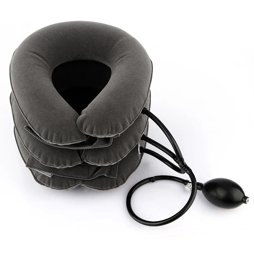 Inflatable Air Cervical Neck Traction Device Tractor Support Massage Pillow Pain Stress Relief Neck Stretcher Support Cushion