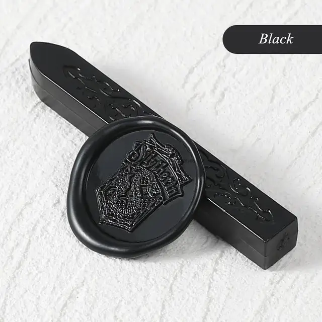 24 Colors Flower Seal Wax DIY Card Invitations Envelope Retro Wax Seal Stamp Wax Seal Magic Arrow Pattern Wax Stick With Wick Black