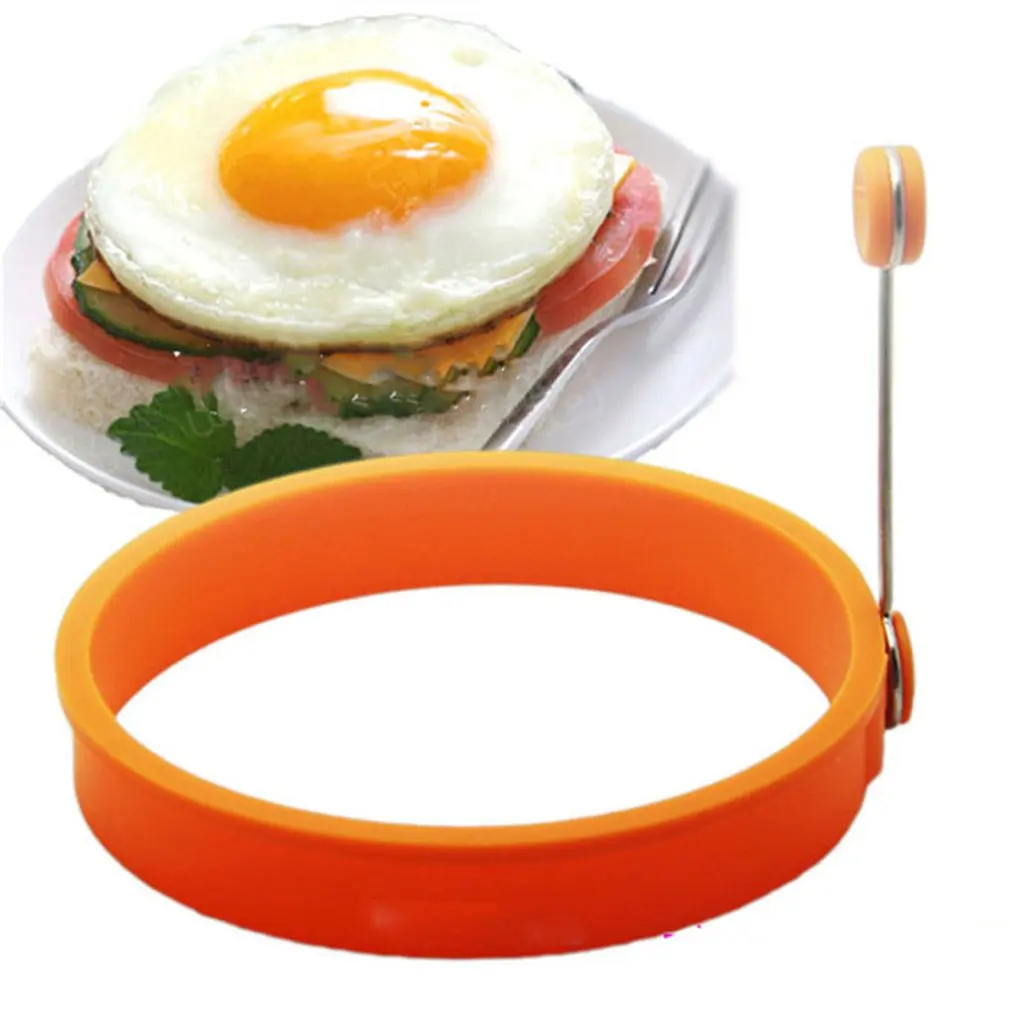 Силиконовая форма для жарки яиц в виде форма-кольцо для блинов жареный жарочная пресс-формы с антипригарным покрытием блинница яйцо омлет формирователь колец