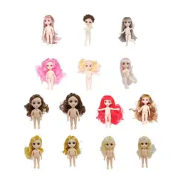 Новинка, 1 шт., 16 см, силиконовая маленькая пудинг, кукла принцессы, мини-имитация, BJD, кукла, не одежда с 3D глазом, акриловая красота для