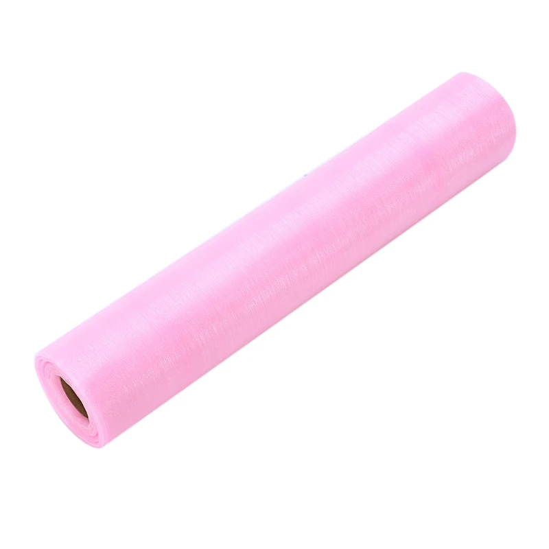 

Fashion26M X 29CM Organza Roll Sash Fabric Chair Cover Bows Table Runner Sashes Swags for Wedding Party:Pink
