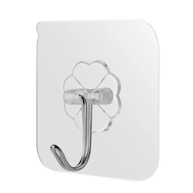 

Wall Hooks Strong Transparent Suction Cup Sucker Hanger Kitchen Bathroom Multi Use Adhesive Hook Door Traceless Organizer