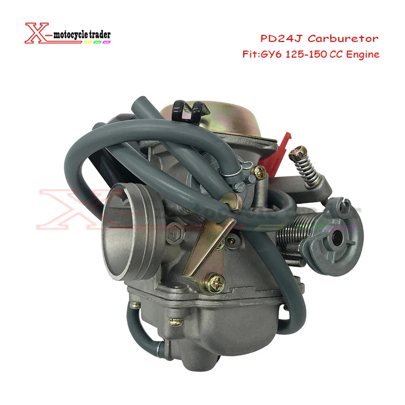 Moto Nuovo Gy6 Pd24J Carburatore 125Cc 150Cc Carb Per Baja Scooter Atv Go Kart Scooter 125Cc Pd24J Parti Del Motociclo