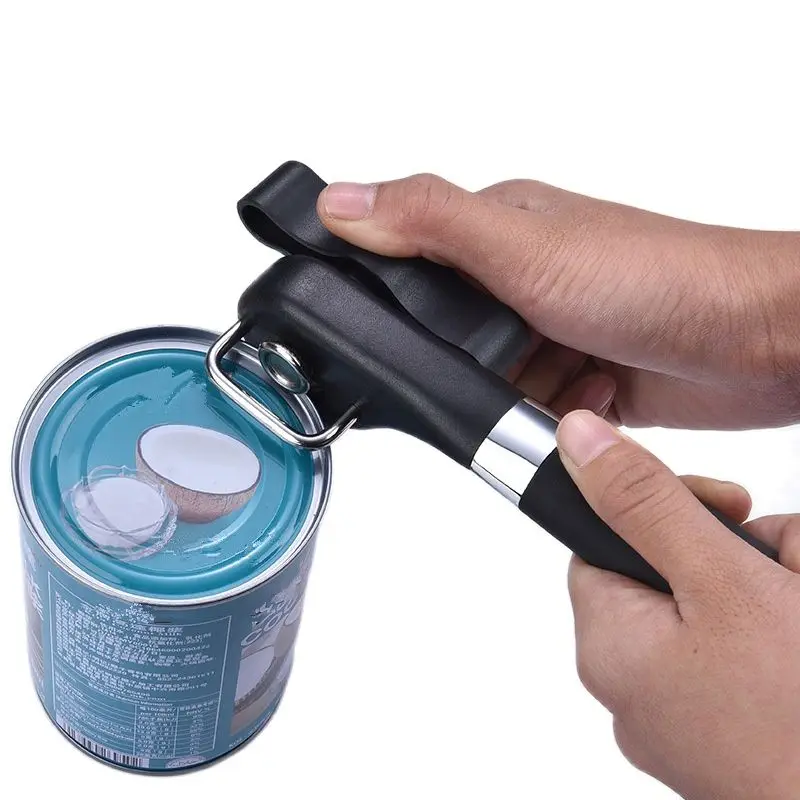 1 pc Single Handle Can Opener Plastic Professional Kitchen Safety Can