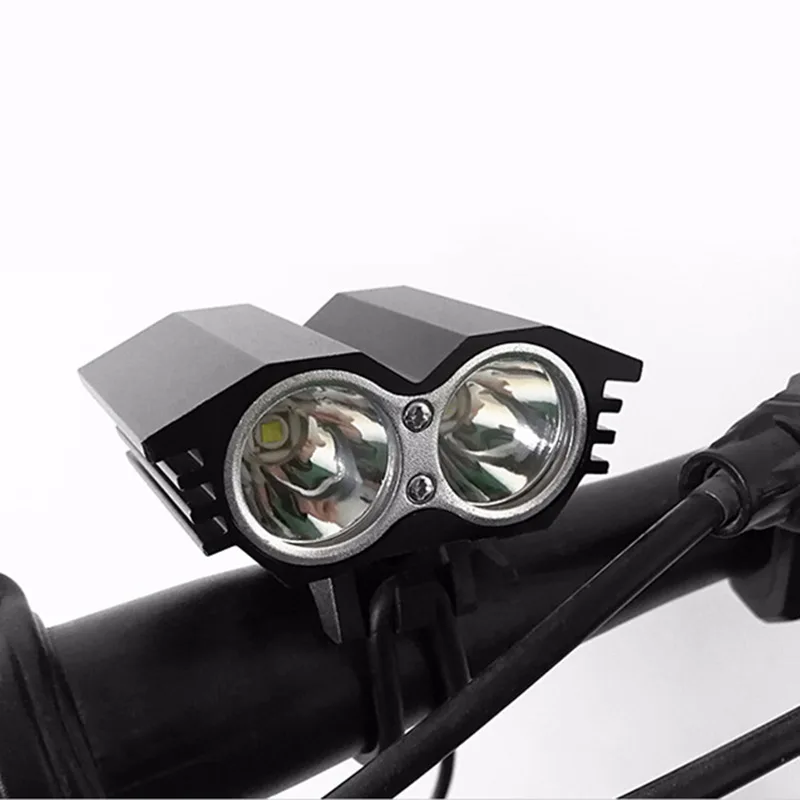New Blue Head Cycling Bike Bicycle Front Light LED Lamp Flashlight Torch Clip