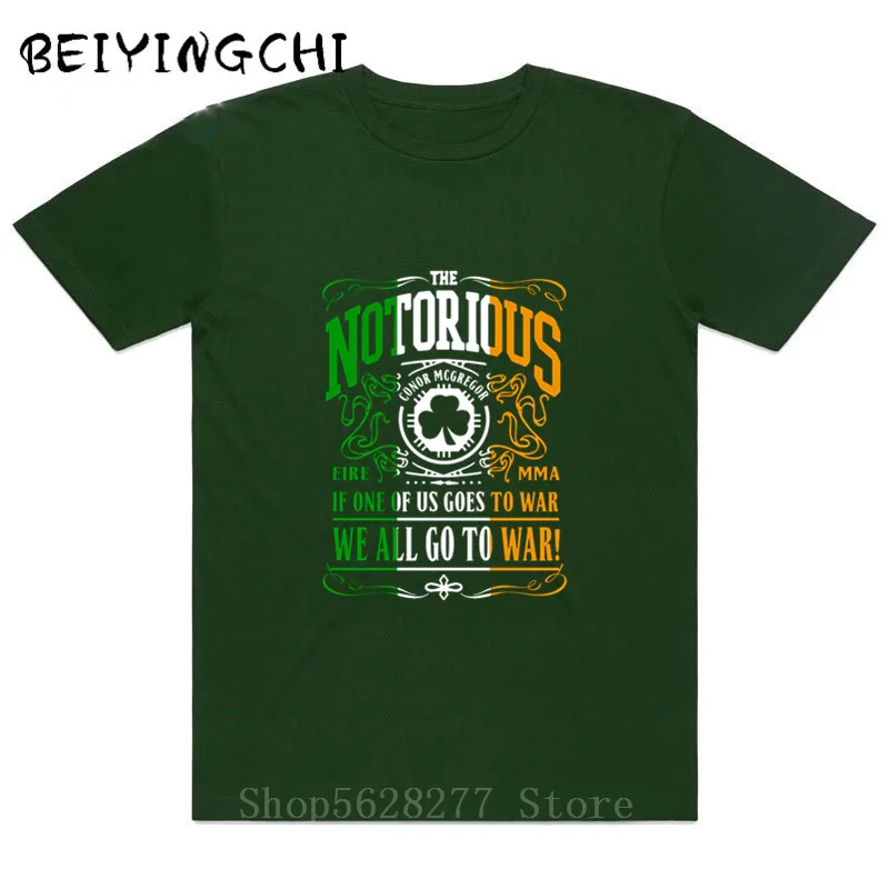 Notorious Conor Mcgregor T shirts Men MMA printed Brand Clothing Short Sleeve O-neck Box fans tshirt Cotton Team Pround T-shirts | Мужская