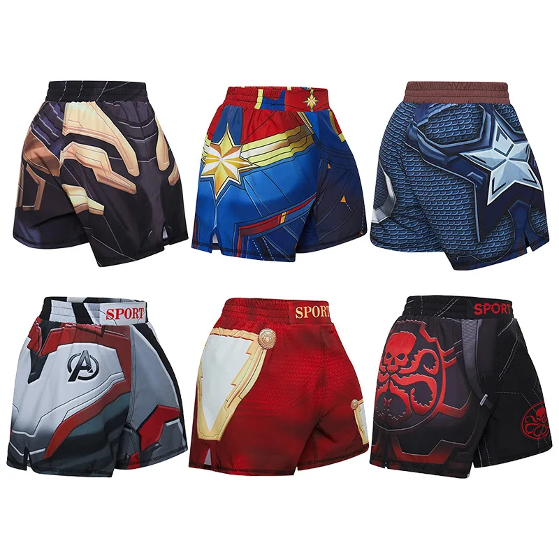 

Children's Sports Running MMA Shorts Kids Boxing Trunks Child Kickboxing Fight Grappling Shorts Animal Printed Fight Sprot Pants