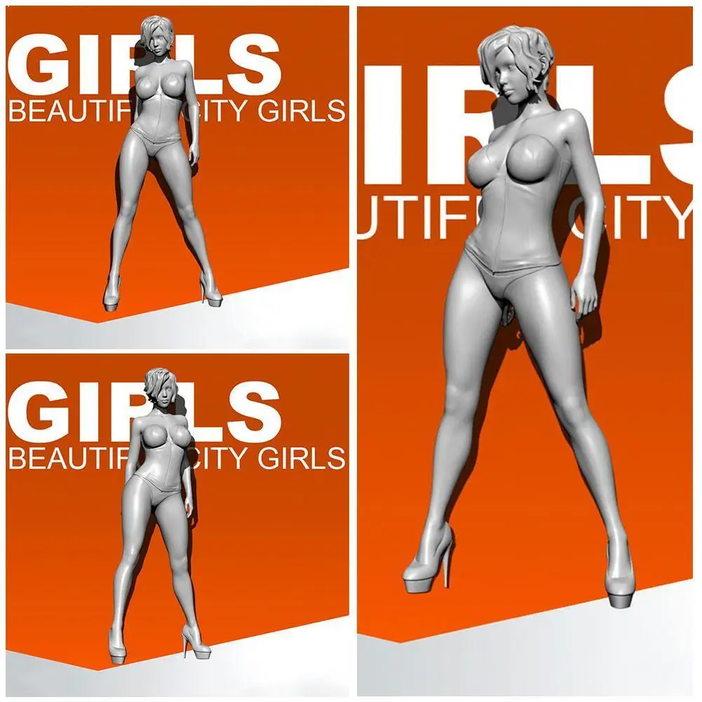 

55mm GIRLS Runway Girl Resin Soldier White Model TD-2148 Description M1O2