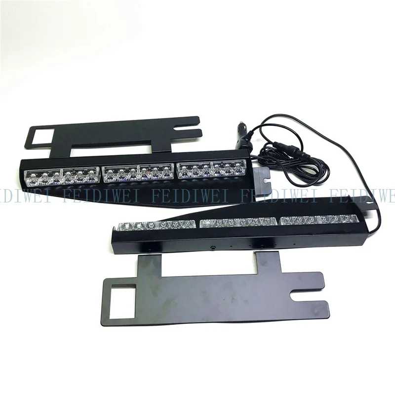 

02003-6LED 36W Car Profession Top Grade LED Sucker Lamp Strobe Lights Front Windshield Spatula Lamp Strobe Lamp