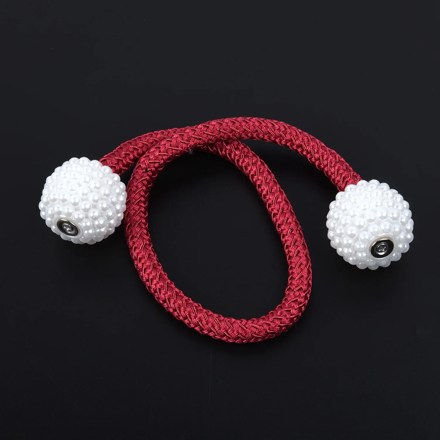 Pearl Ball Magnetic Curtain Buckle Holder Tie-back Clips Room Window Parts