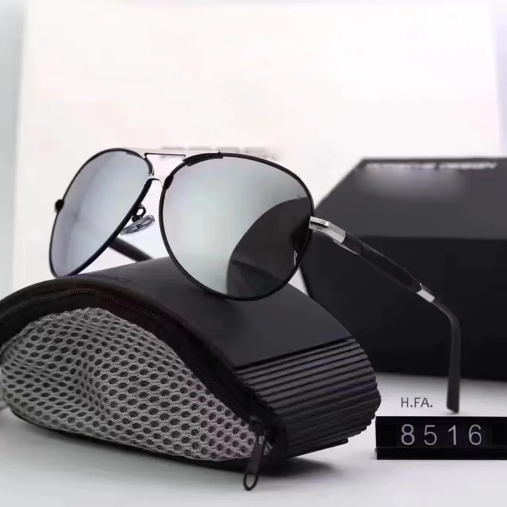 Для Porsche солнцезащитные очки поляризационные солнцезащитные очки женские очки для вождения мужские зеркальные очки Чехол