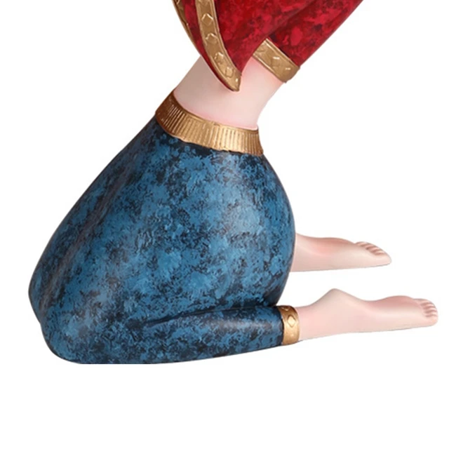 Victoria Girl Doll Storage Tray Plate Decoration Home Decoration Desktop Resin Art Sculpture Statue