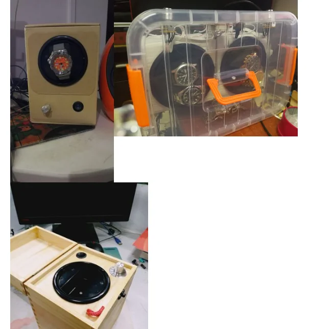 Для 2 часов положение Автоматическая обмотка Коробка Часов DIY аксессуары