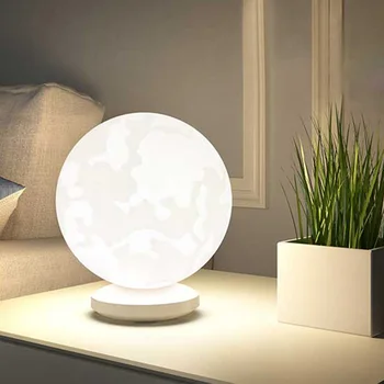 

3D Print Moon Table Light Colorful Change Touch USb LED Night Light Home Decor 3 Levels Brightness Desk Lamp