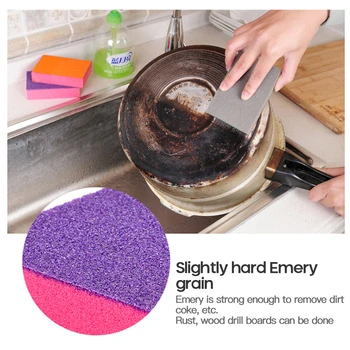 

1pcs Sponge Magic Eraser For Removing Rust Cleaning Cotton Kitchen Gadgets Accessories Descaling Clean Rub Pot Kitchen Tools