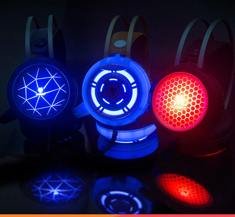 N1 3,5 мм USB стерео проводные Игровые наушники игровая гарнитура над ухом RGB с микрофоном Голосовое управление для ноутбука компьютера геймера PUBG