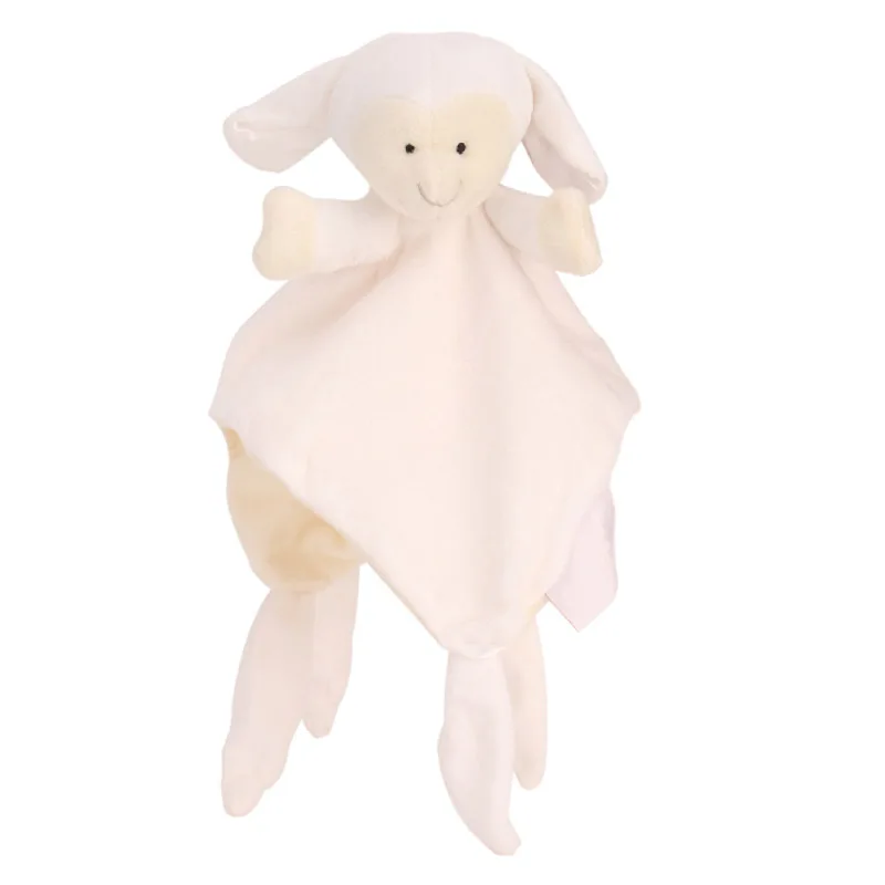 High Quality Baby Comfort Towel Soft Stuffed Animal Plush Security Blanket Soothing Toy for Toddles Kids - Цвет: sheep