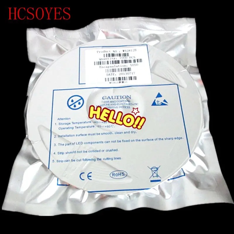 

1000pcs WS2812B (4pins) 5050 SMD Black/White version WS2812 Individually Addressable Digital RGB LED Chip DC5V
